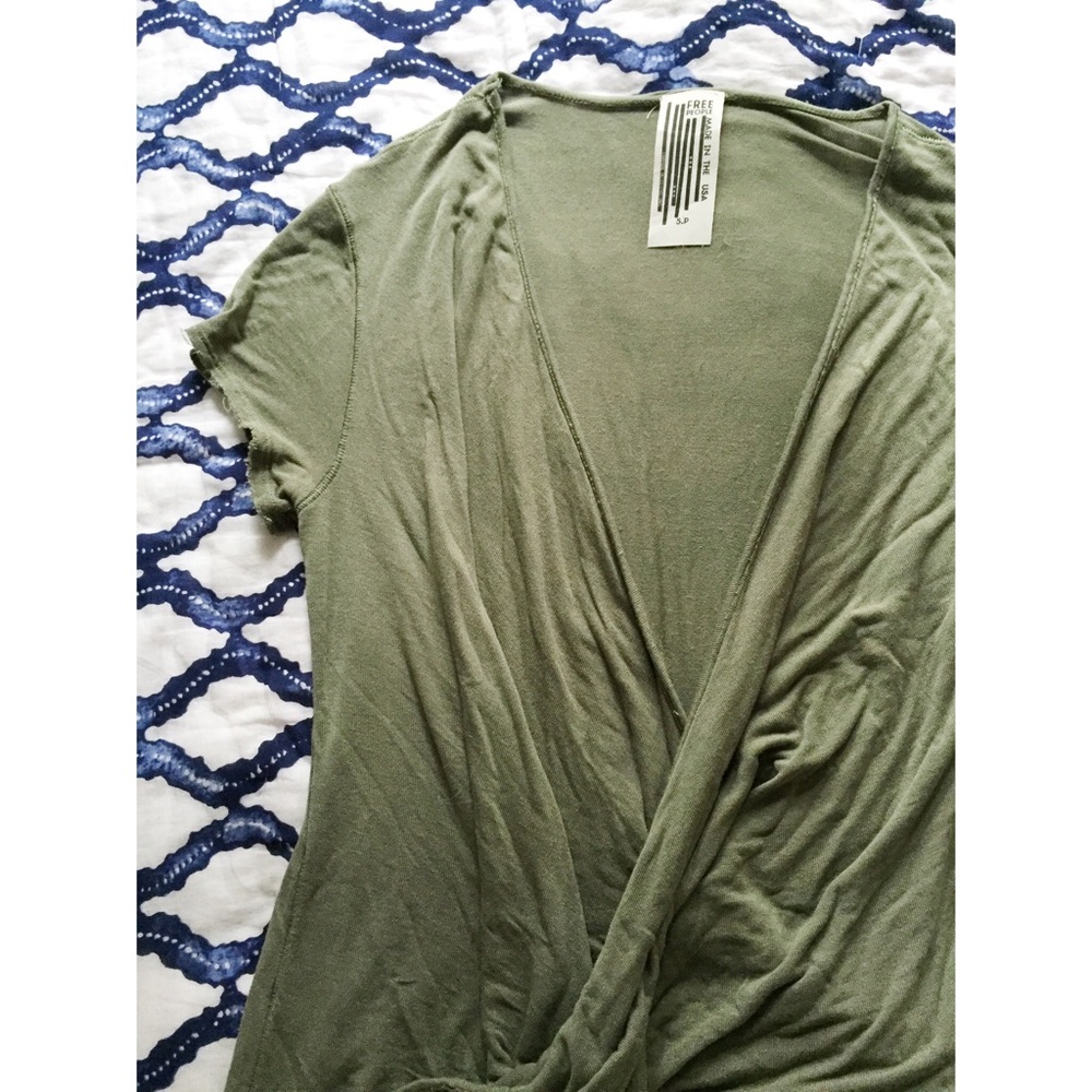 SOLD: Free People Draped Front T-Shirt